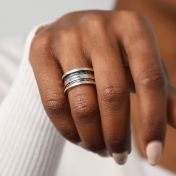 Bague Racines de Famille avec Noms [Argent 925]