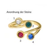 Liebeswurzeln Ring [750er vergoldet]