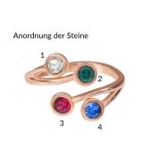 Liebeswurzeln Ring [750er rosévergoldet]
