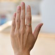 Roots Of Love Ring – 2 Stones [Gold Plated]