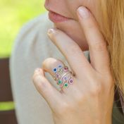 Bague Racines d’Amour – 3 Pierres [Argent 925]