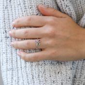 Bague Racines d’Amour – 3 Pierres [Argent 925]