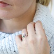 Bague Racines d’Amour – 3 Pierres [Argent 925]