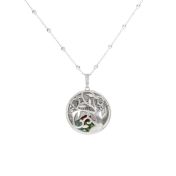 Collana Albero di Cuori con Nome e Pietra di Nascita [Argento 925]