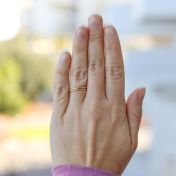 Bague Anneaux de Saturne [Plaqué Or 18ct]