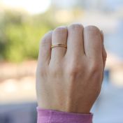 Bague Anneaux de Saturne [Plaqué Or 18ct]