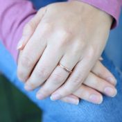 Saturn Ring Set [Rose Gold Plated]