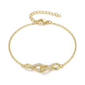 Infinity Twist Bracelet [Gold Plated]
