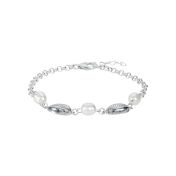 Bracelet De Perles Esprit De l'Océan - 3 Coquillages [Argent 925]