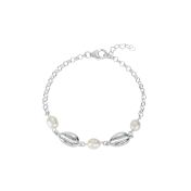 Bracelet De Perles Esprit De l'Océan - 3 Coquillages [Argent 925]