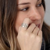 Liebesreise Ring Set mit Gravur [Sterlingsilber]