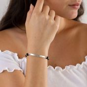 Onyx Path Name Bracelet [Sterling Silver]