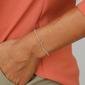 Seitliches Kreuzarmband  [Sterlingsilber]