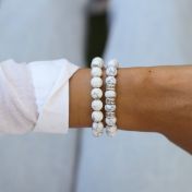 Bracelet Howlite Classique pour Femme [Argent 925]