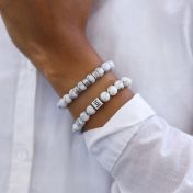 Bracelet Howlite Classique pour Femme [Argent 925]