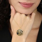 Family Paths Silhouette Map Necklace [18K Gold Plated]