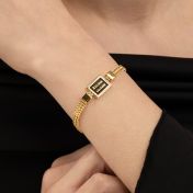 Silhouette Name Bracelet [18K Gold Vermeil]