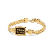 Silhouette Name Bracelet [18K Gold Plated]