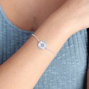 Bracciale La mia Bussola con Coordinate Incise [Argento 925]