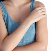 Bracciale La mia Bussola con Coordinate Incise [Argento 925]