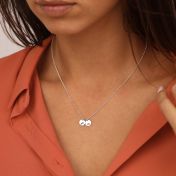 Mirella Circle Zodiac Necklace [Sterling Silver]