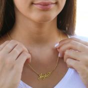 Personalized Name Necklace [Gold Plated]