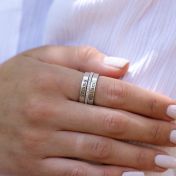 Thin Classic Crystal Ring [Sterling Silver]