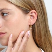 Single Earring Charm With Moissanite [18K Gold Vermeil]