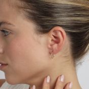 Small Beaded Hoop Earrings [18K Gold Vermeil]