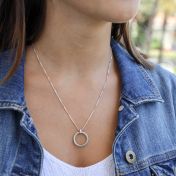 Collar con Nombre Momento Apropiado [Plata de Ley]