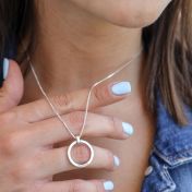 Collar con Nombre Momento Apropiado [Plata de Ley]