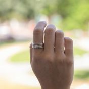 Rhythm Of Love Spinner Ring [Sterling Silver]