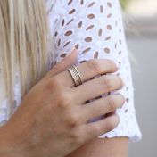 Rhythm Of Love Spinner Ring [Sterling Silver]