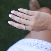 Rhythm Of Love Spinner Ring [Sterling Silver]