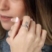 Snake Spirit Birthstone Ring [Sterling Silver]