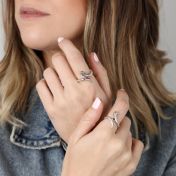 Snake Spirit Birthstone Ring [Sterling Silver]