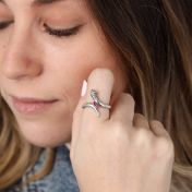 Snake Spirit Birthstone Ring [Sterling Silver]