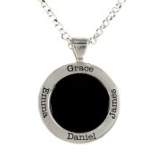 Collana in Onice con Nome [Argento 925]