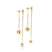Luna Sphere Earrings [18K Gold Plated]
