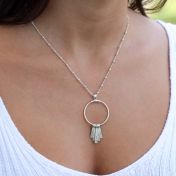 Rays of Light Name Necklace [Sterling Silver]