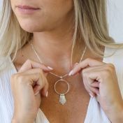 Rays of Light Name Necklace [Sterling Silver]