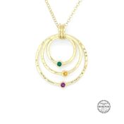 Collana Sfere d'Amore con Pietra di Nascita [Placcata Oro 18kt]