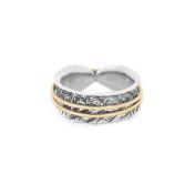 Anello Circoli Familiari con Spinner [Argento 925] - 2 Spinner