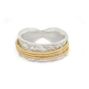 Family Circles Spinner Ring Shiny [Sterling Silver] - 3 Spinners