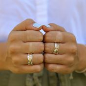 Family Circles Spinner Ring Shiny [Sterling Silver] - 3 Spinners