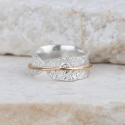 Bague Brillante Cercles d'Amour [Argent 925] - 1 Anneau