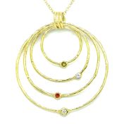 Spheres of Love Birthstone Necklace [14 Karat Gold]