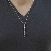 Evolving Family Name Necklace - Sterling Silver