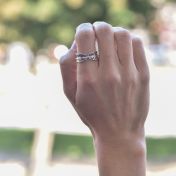 Bague Spinner Cercles de Famille [Argent 925] - 1 Anneau