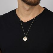 St Patrick's Personalized Necklace For Men - 18K Gold Plated